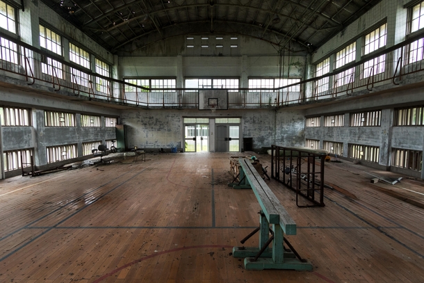 Gymnasium on a remote Japanese island The school closed due to population decline 