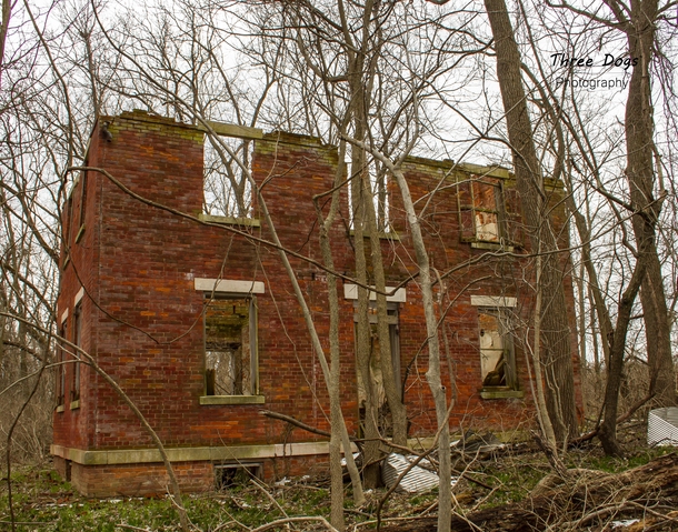 Had to take an unbelievably muddy hike to get to this old farm ruin in west central Illinois x 