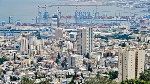 Haifa skyline Israel 