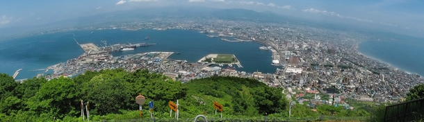 Hakodate Japan Took this panorama from Mount Hakodate 