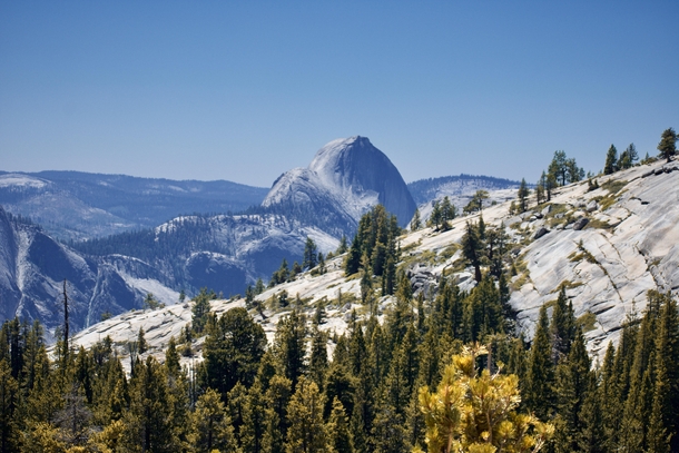 Half Dome at Yosemite from its less-appreciated vantage point OC 