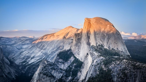 Half dome Yosemite National Park at sunset a few years back 