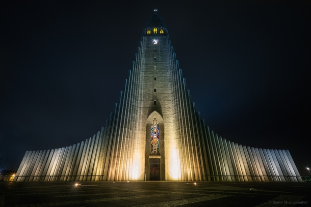 Hallgrmskirkja or church of Hallgrmur - a Lutheran parish church in Reykjavk Iceland  photo by Samit Muangsombut x-post rIsland