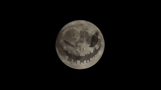 Happy Halloween from the moon