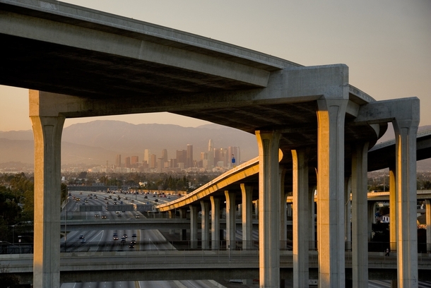 Harbor Freeway Interchange Los Angeles 