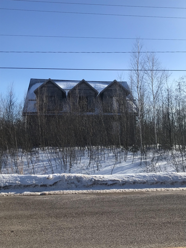 Hard Times Partially constructed house near Moncton no Canada