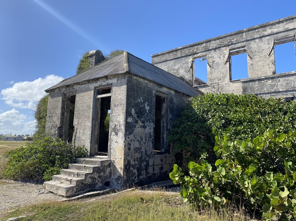 Harrismith Plantation House an abandoned coral stone building on Barbados east coast
