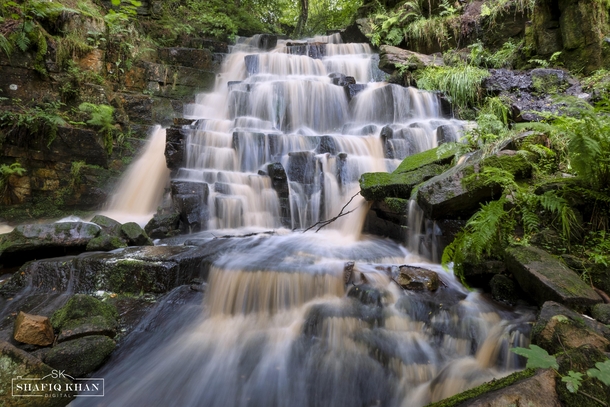 Hatch Brook Waterfall Chorley Lancashire UK 