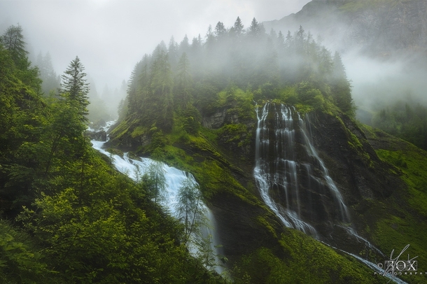 Haute Savoie falls France by Enrico Fossati 