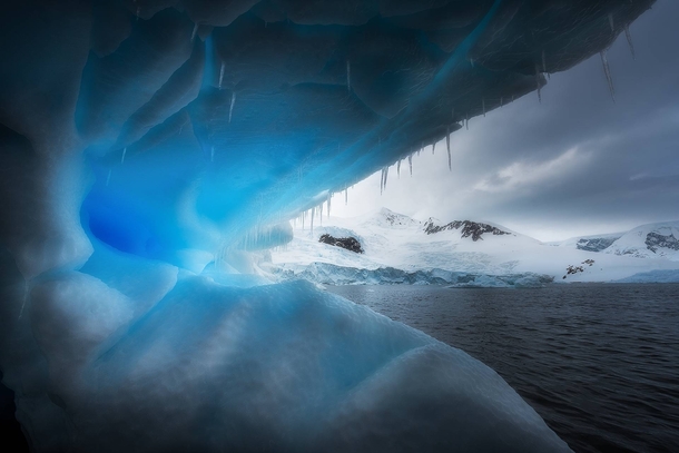 Have you ever seen the inside of an iceberg Antarctica 