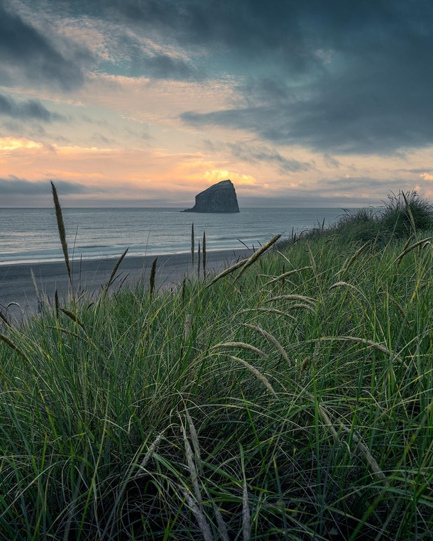 Haystacks along the Oregon coast 