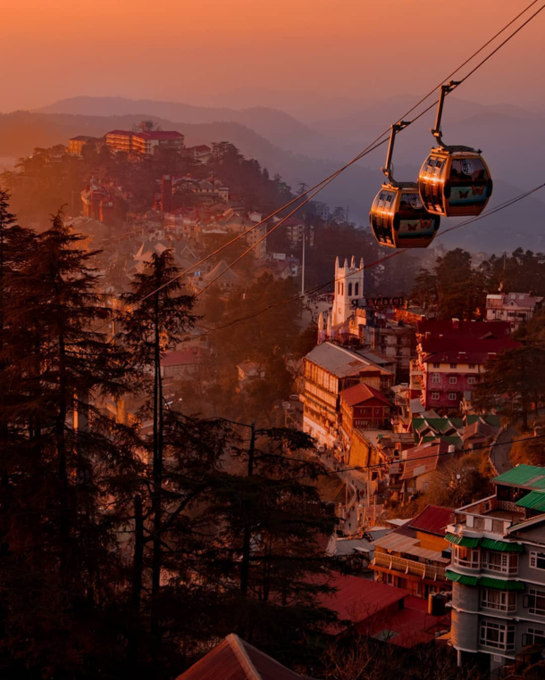 Haze and Golden Hour captured in Shimla India Credit  ahluwaliavasu