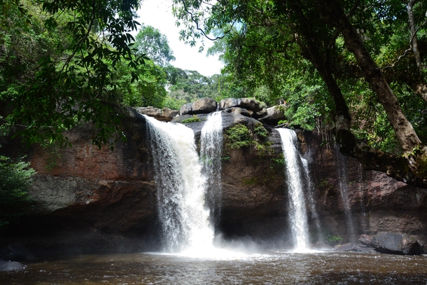 Heaw Suwat Waterfall in Khao Yai National Park Thailand 