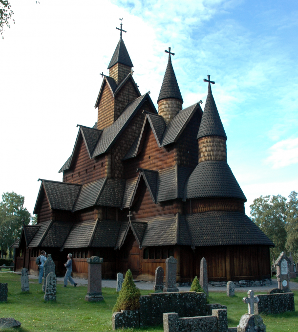 Heddal Stave Church in Norway constructed in the early th Century 