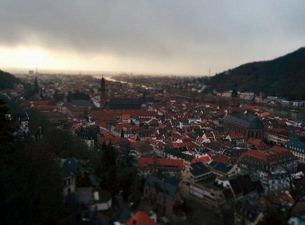 Heidelberg before snowfall 