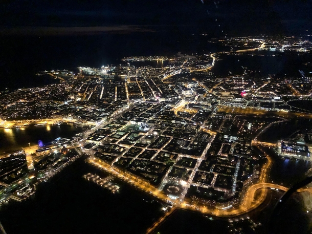 Helsinki Finland at night