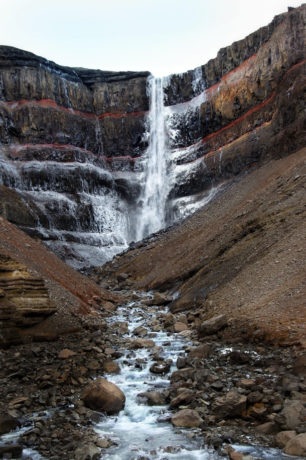 Hengifoss waterfall Iceland 