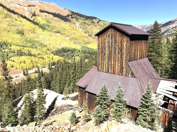 High up in the Rocky Mountains overlooking red mountain pass are some of the best abandoned mine ruins in Colorado