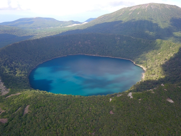 Highest crater lake in Japan - Onami Lake Kirishima 