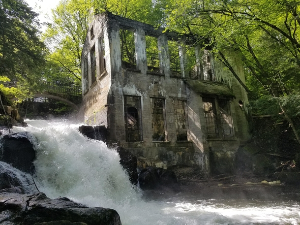 Hike into Gatineau Park QC to visit the Carbide Willson Ruins 