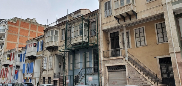 Historic Levantine houses zmir Turkey
