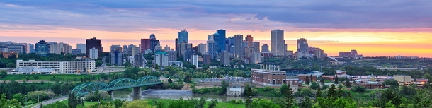 Historic shot of Edmonton Alberta Canada 