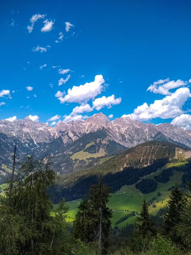 Hochknig mountain range Salzburgerland Austria 