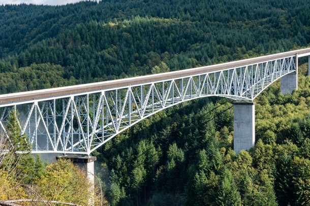 Hoffstadt Creek Bridge along Hwy  to Mount St Helens 