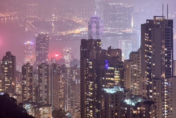 Hong Kong at Night from the Peak 