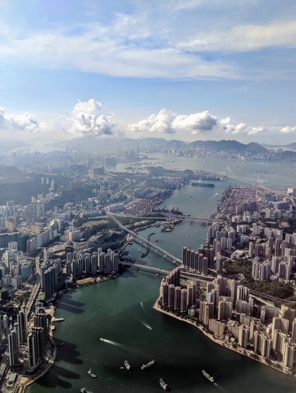 Hong Kong from the air 