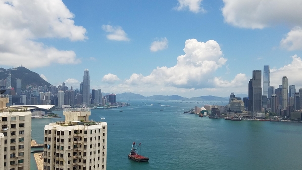 Hong Kong Harbour looks good today x-post rhongkong