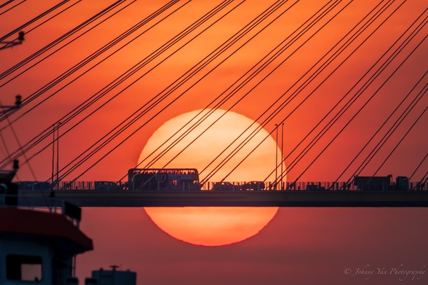 Hong Kong Sunset Bridge