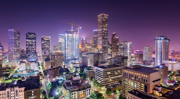 Houston Texas at night