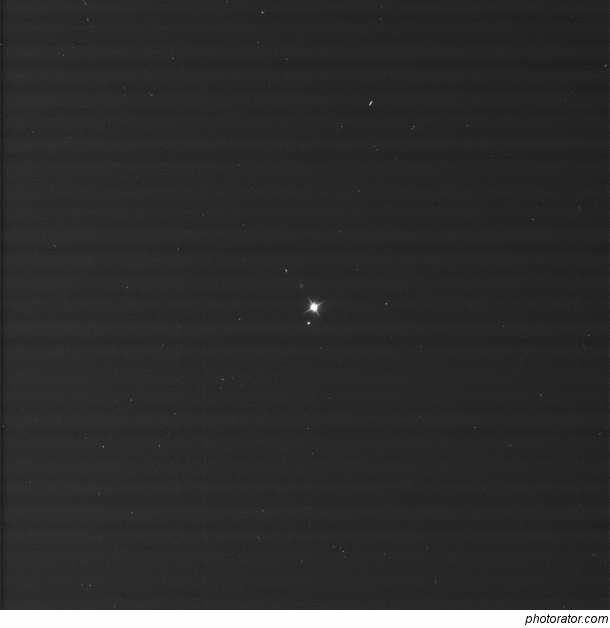 How Earth and the Moon look from Saturn 