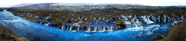 Hraunfossar lava falls Iceland 