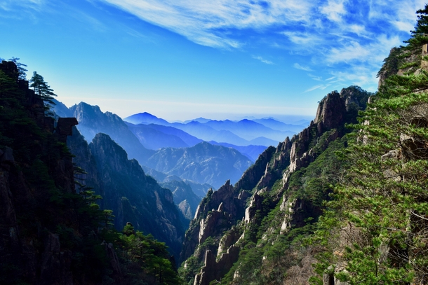 Huangshan China - The best view Ive seen on my year abroad so far  OC