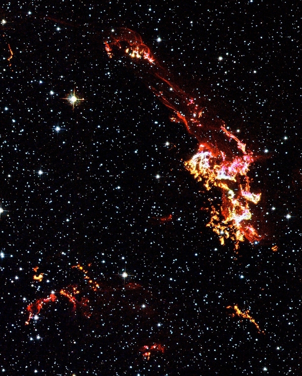 Hubble captured the Keplers supernova remnant that exploded in our Milky Way galaxy