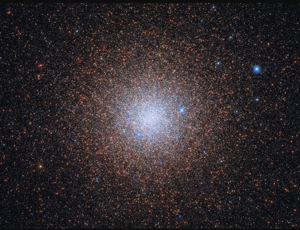Hubble captures stars of the globular cluster NGC   light years away from the Milky Ways centre