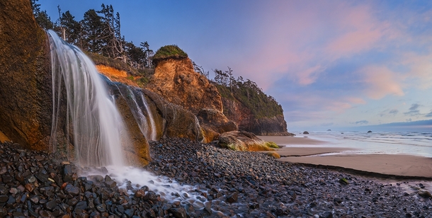 Hug Point Oregon Coast by Andy Cook 