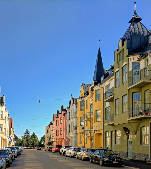 Huvilakatu in Helsinki Finland 