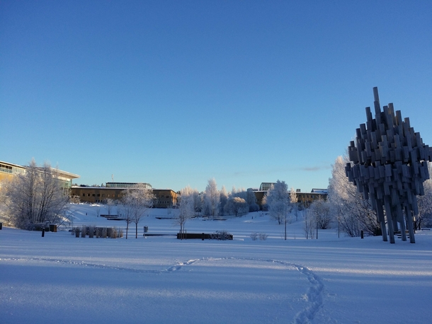 I attend a very beautiful but cold university Ume Sweden 