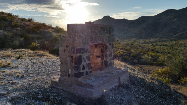 I bet this fireplace has some stories to tell Max Delta Mine AZx