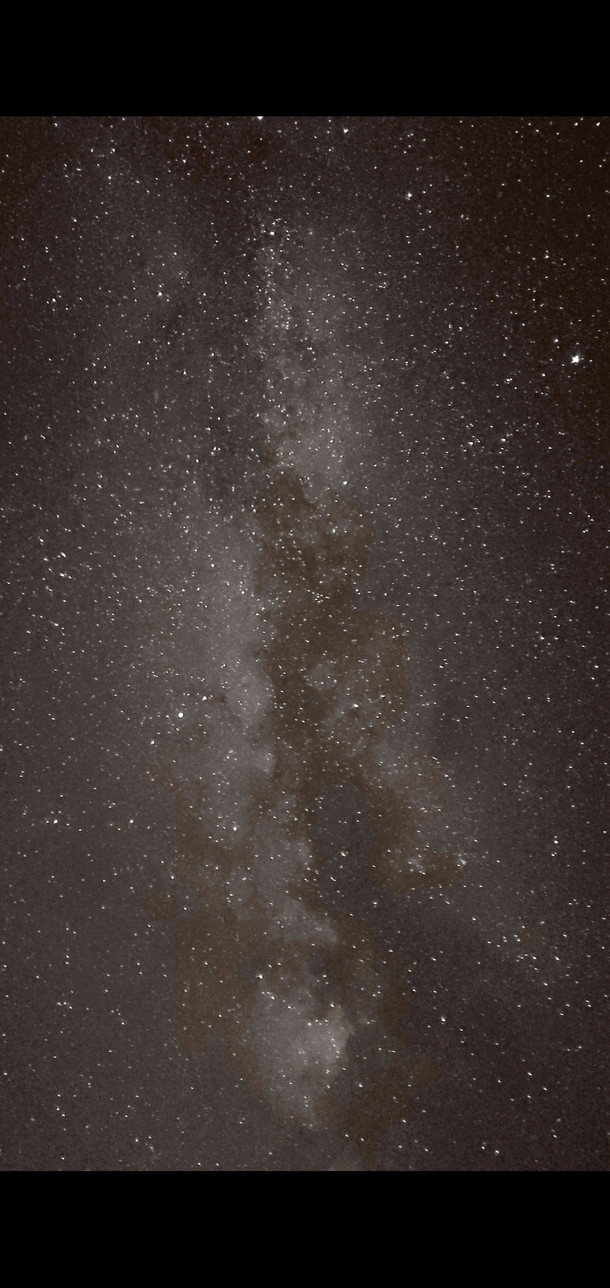 I captured the Milky Way using only my phone