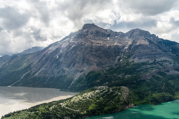 I climbed for two hours to see this beautiful view in Waterton Alberta