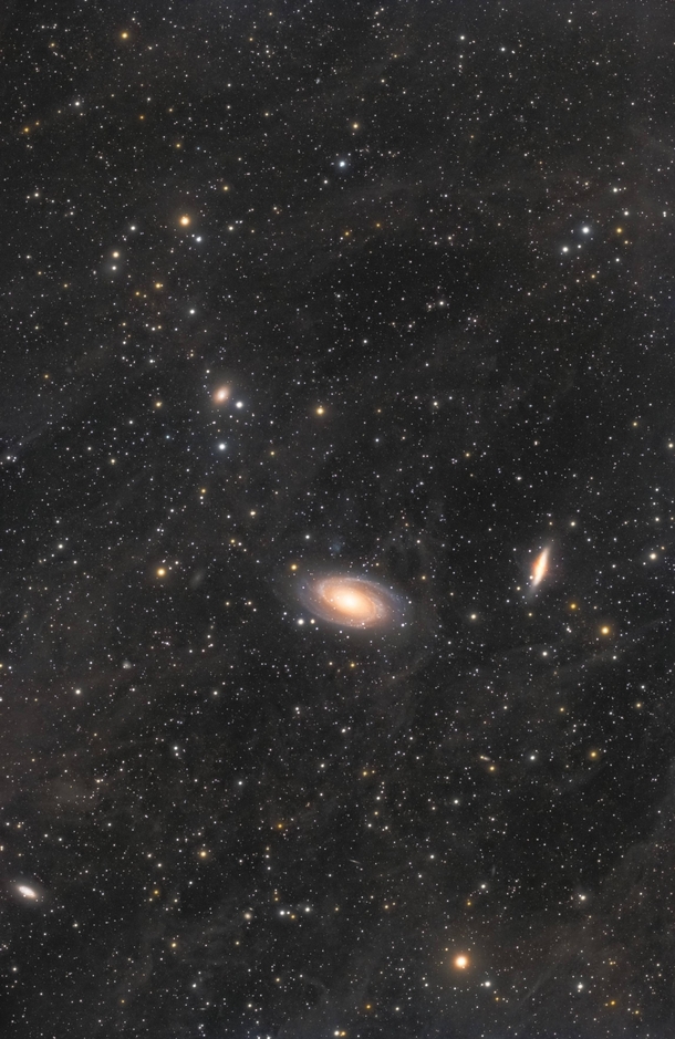 I collected more than  hours of data over  nights this past month to capture the IFN surrounding M amp M Bodes amp Cigar Galaxies 