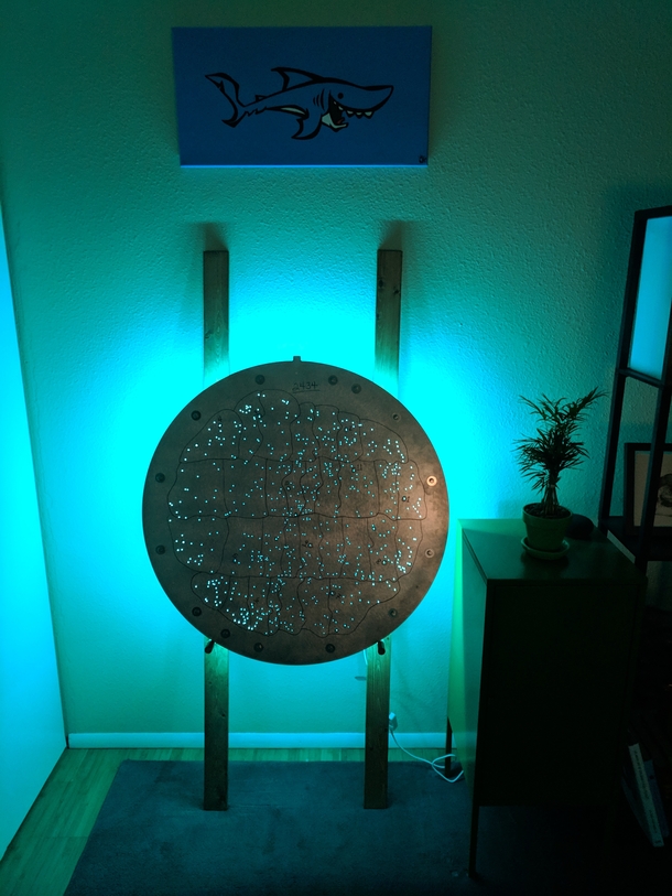 I created an ambient light out of an SDSS telescope plate AlbumDetails in comments 