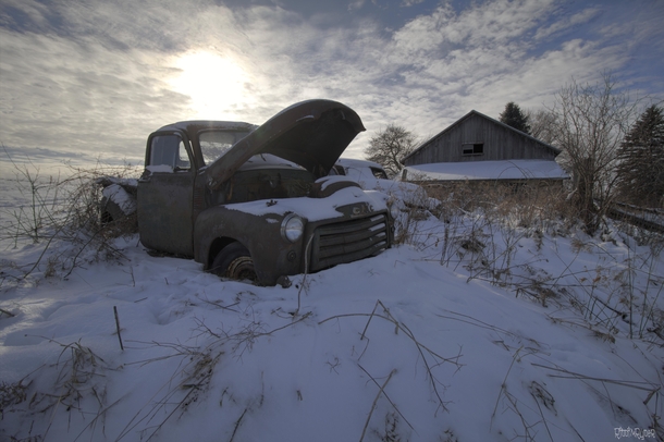 I Found this Abandoned Truck Behind an Abandoned House in Rural Ontario 