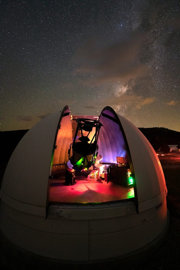 I install telescopes for a living and enjoy capturing behind the scenes photos while at the observatories such as this -second photo from New Mexico with the Milky Way and a PlaneWave Instruments CDK system 
