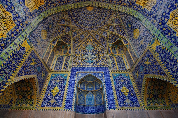 I just took my Islamic Art amp Architecture final and thought I would share the Masjid-i Shah in Isfahan 