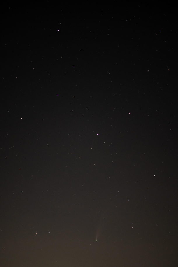 I know this isnt nearly as good as the other posts but happy to get the comet underneath the dipper all my photography skills are elsewhere so never really tried astrophotography before
